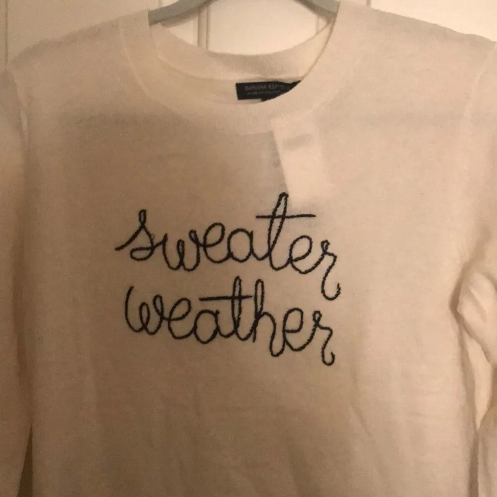 Banana Republic sweater weather italian yarn s NWT - Image 5