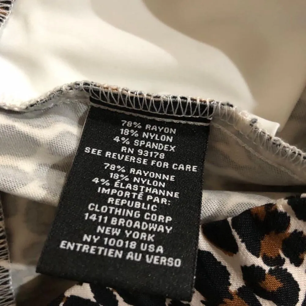 NWT‎ Women's Premise Brown Leopard Print Animal Print Pull On Ankle Pants XL - Image 15