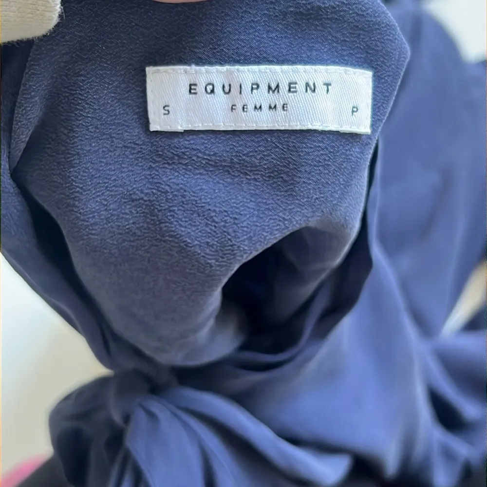 Equipment Leema Tie Neck Dress - Image 8