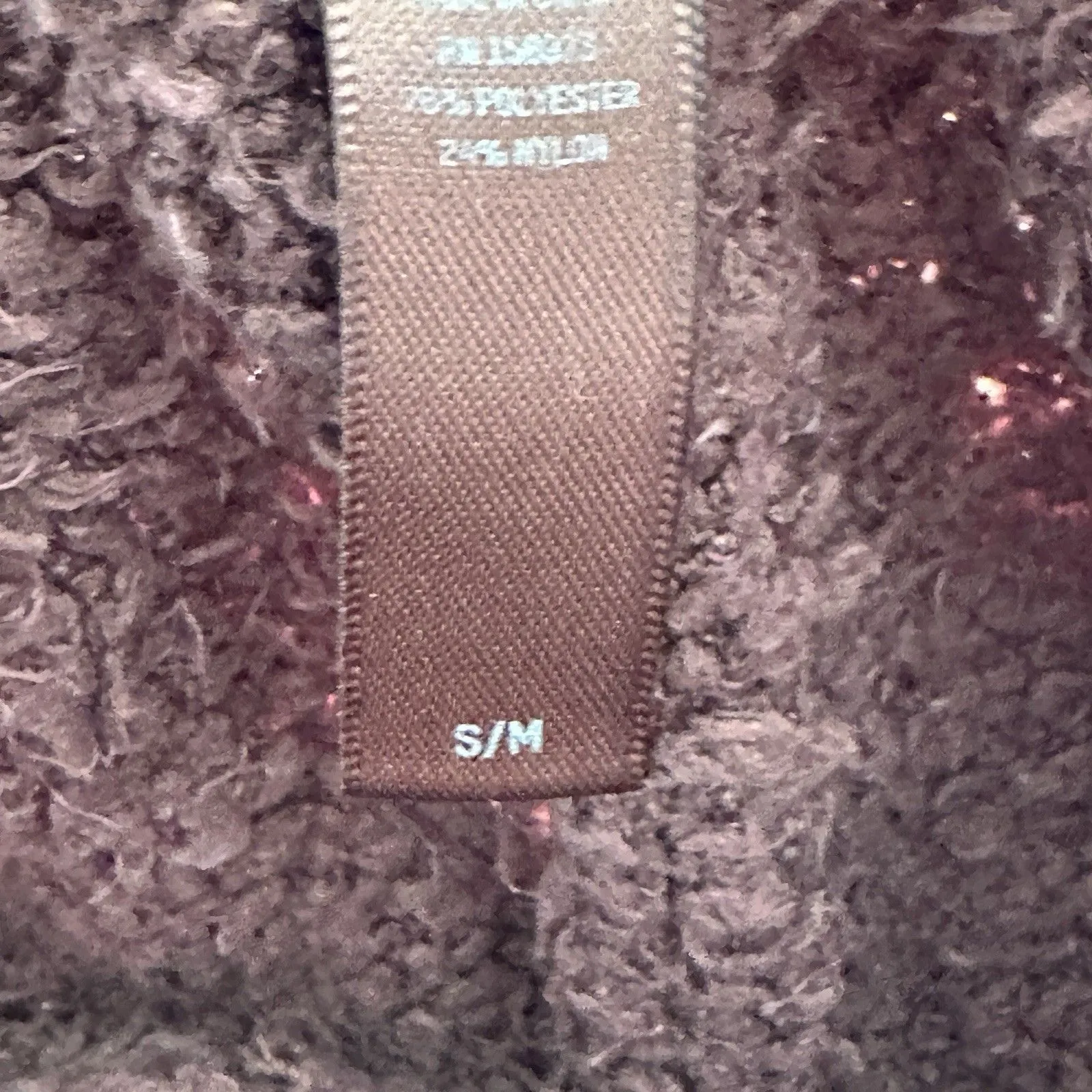 Skims Brown Cozy Knit Wide Leg Lounge Pants Garnet Bouclé Size S/M Size M - Image 10