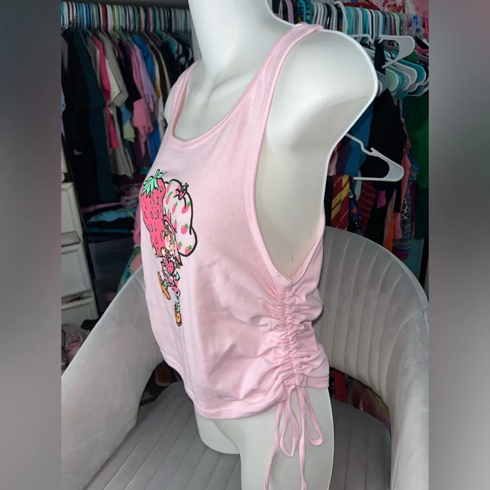 Strawberry Shortcake scrunched Tank top Pink Size XL - Image 3