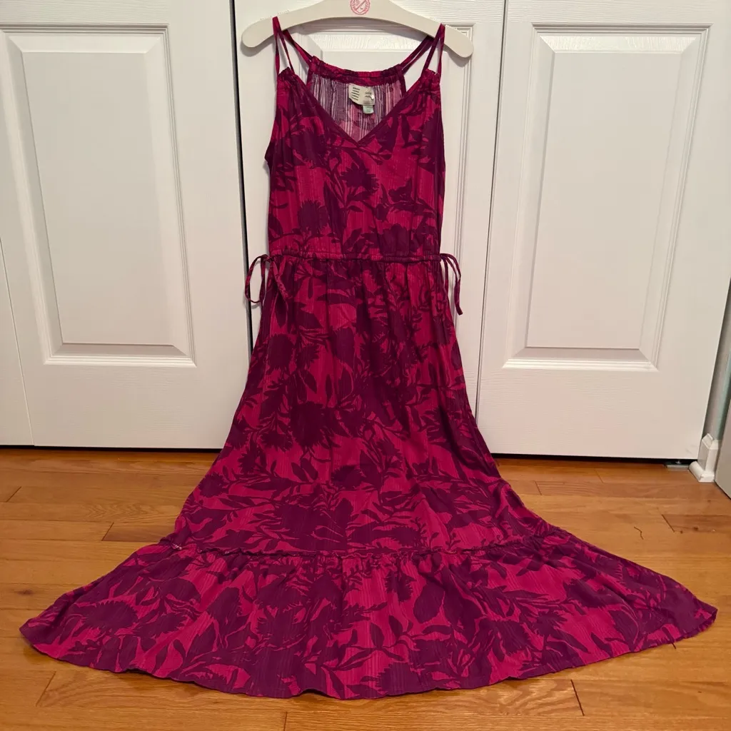 Anthropologie Saturday Sunday Yasmine Tiered Floral Print Midi Dress - Image 3