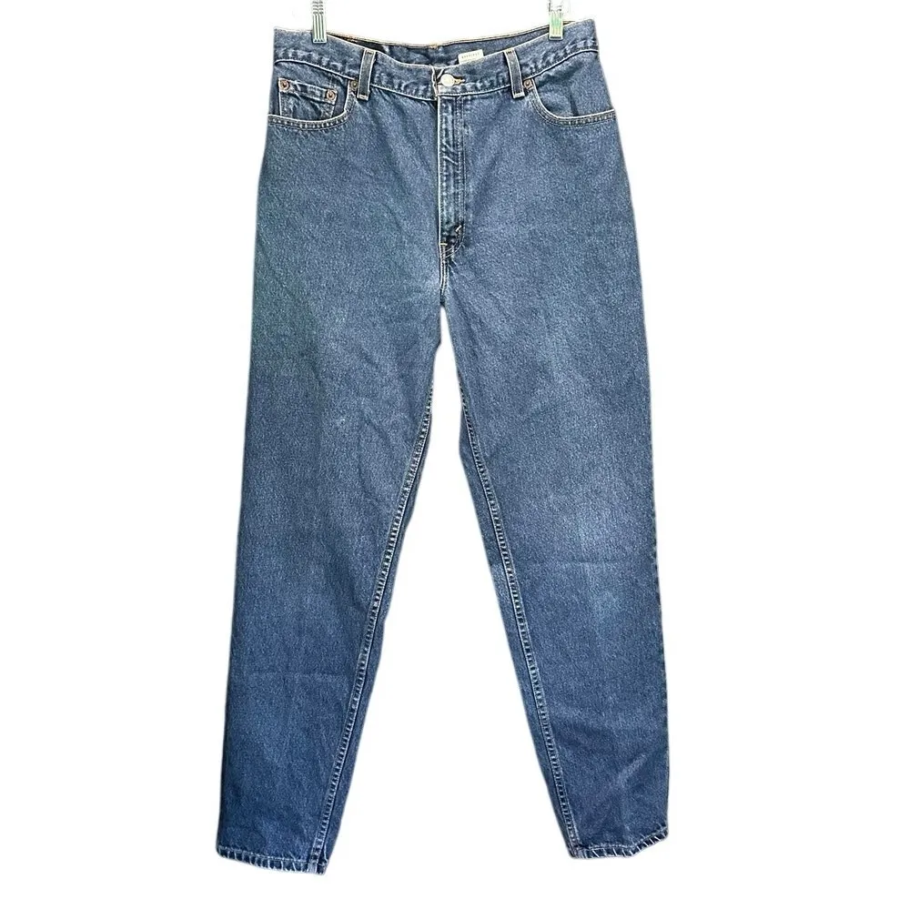 Vintage Levi’s 550 Made in USA 100% Cotton Relaxed Fit Tapered Jeans Size 29 Blue - Image 3