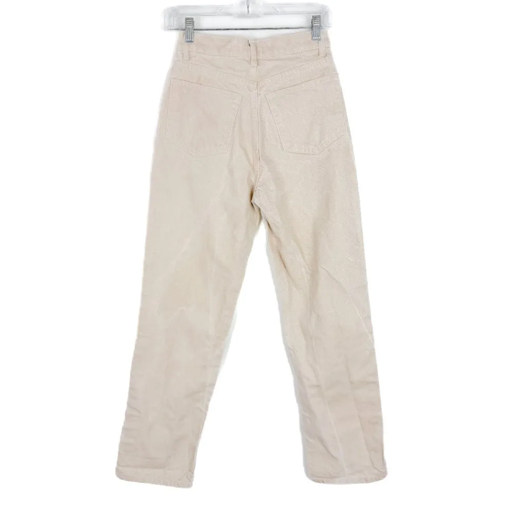 Reformation Sandy Tonal Reworked High Rise Relaxed Straight Jeans Size 25 GUC - Image 7