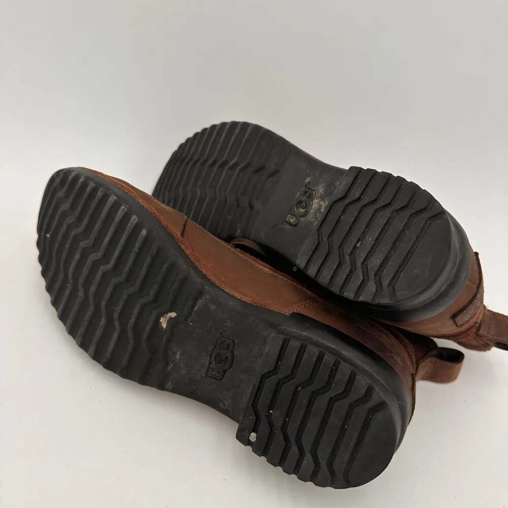 UGG Women's Brown Suede Leather Cayli Duck Boot Shoes Size 7 - Image 6