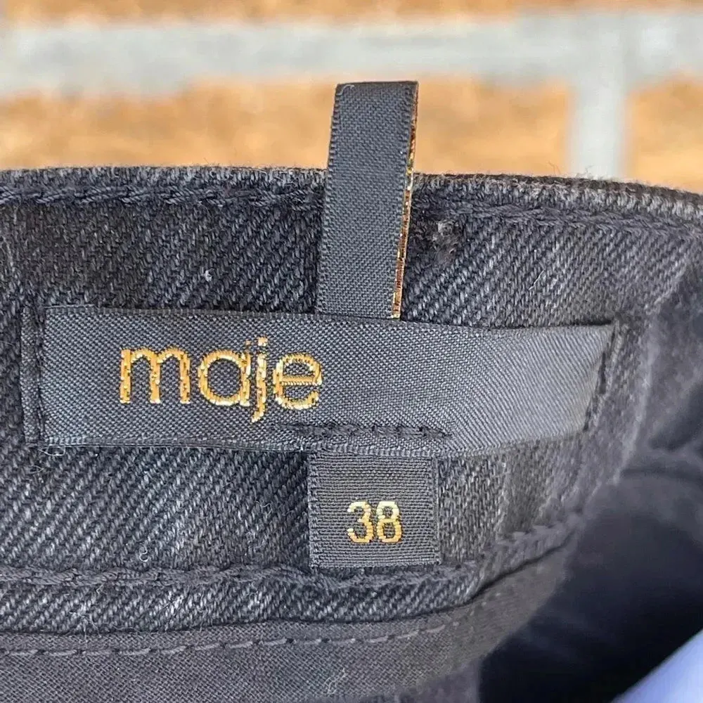 maje H15 Patchy Black Skinny Jean 4 - Image 8