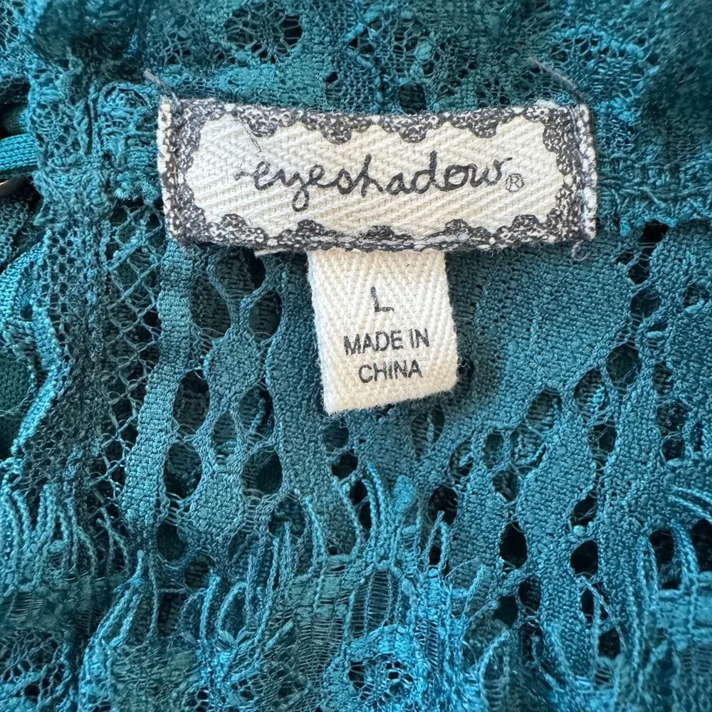 Eyeshadow Teal Short Sleeve Blouse - Image 5