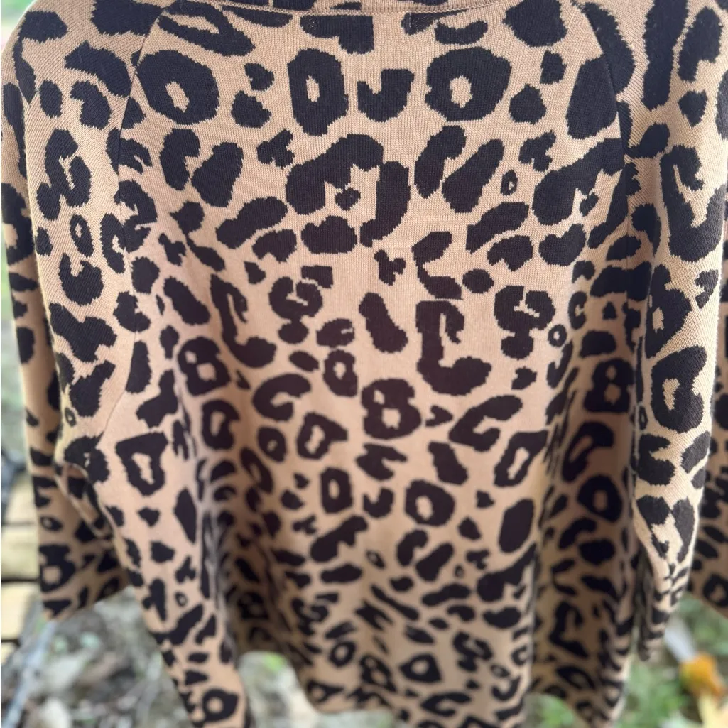 Isola Chocolate and Beige Knit Sweater - Image 7