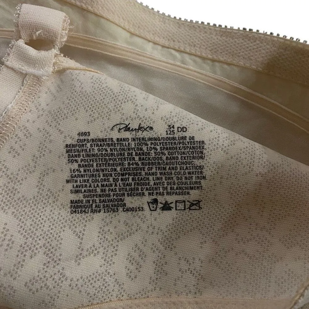 Playtex size 54DD  padded bra straps cream color - Image 2