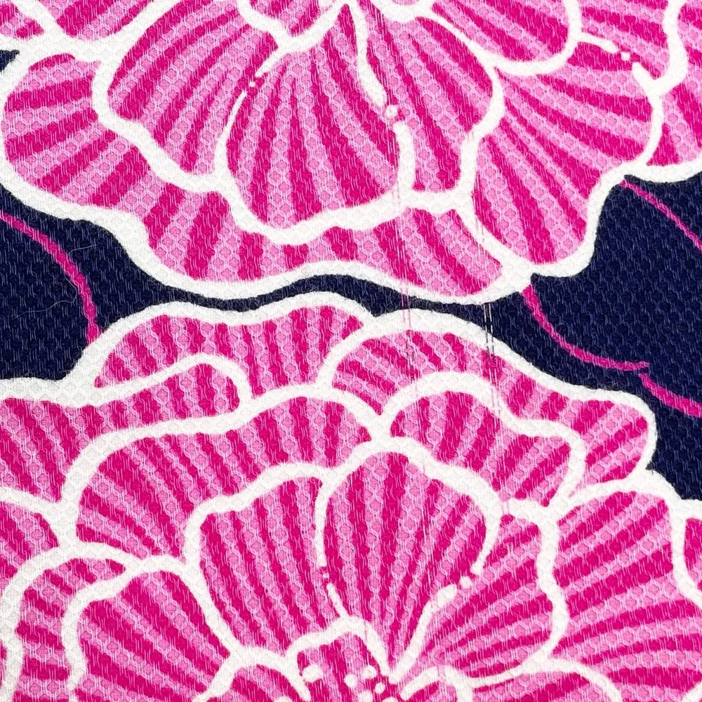 Lilly Pulitzer Palm Beach Fit Cropped Pants Navy Blue Pink Floral Women's Size 2 - Image 10