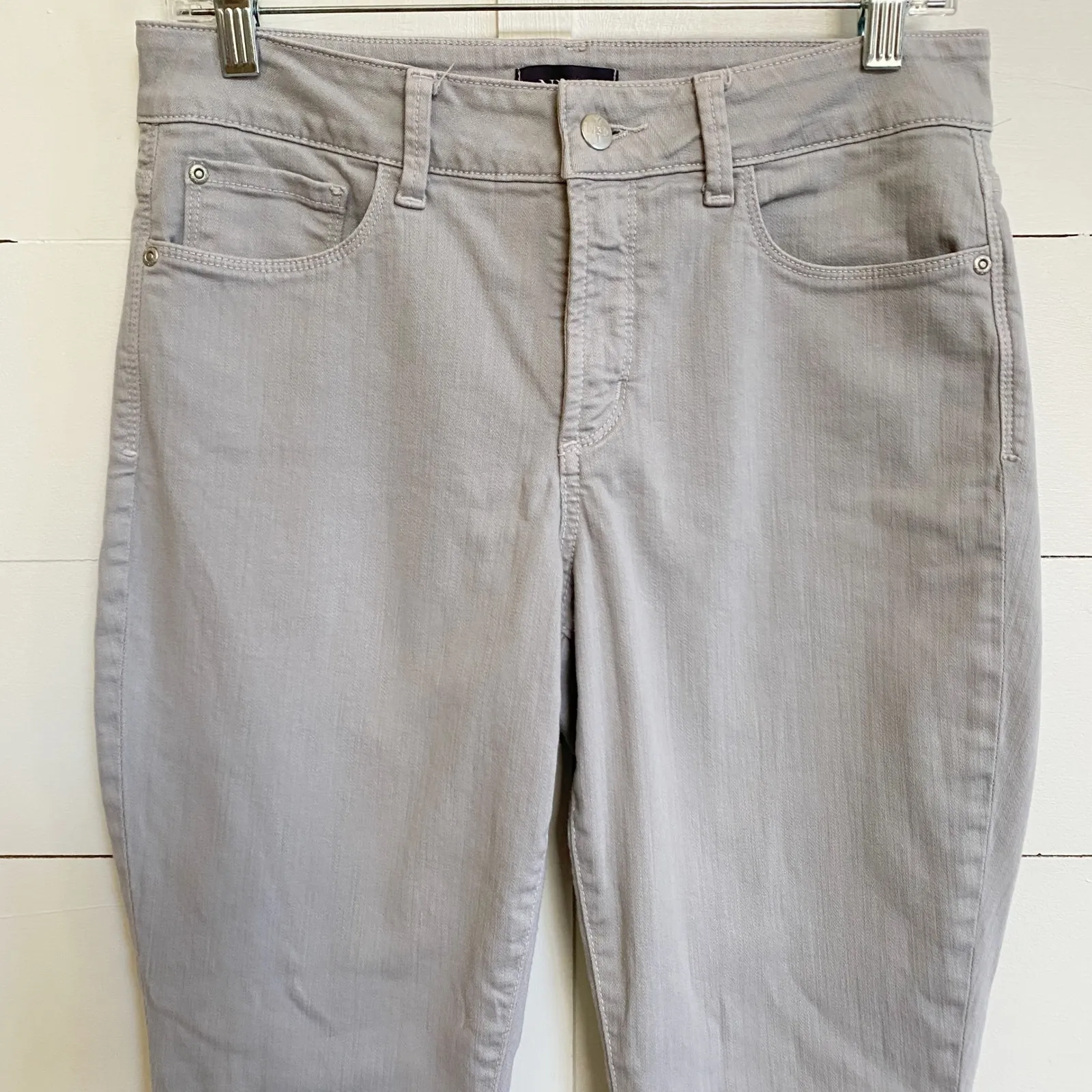 NYDJ Alina Convertible Ankle Jeans Womens Size 6 Gray Lift Tuck Technology EUC - Image 10