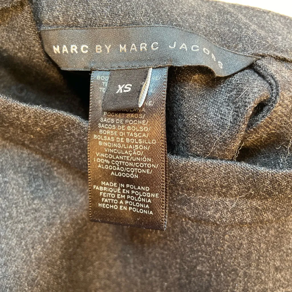 Marc by Marc Jacob’s Dark Grey Classic Shirt Dress, Crew Neck, Size‎ XS - Image 3