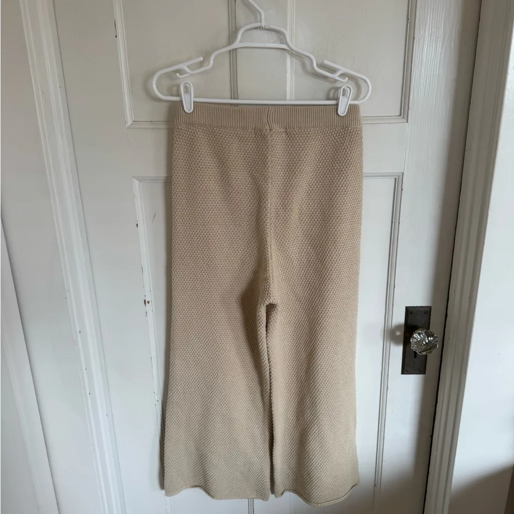 Free People FP Beach Hailee Waffle Stitch Wide Leg Pants size small - Image 4