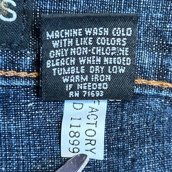 Express Y2K Low Rise Jean Skirt Size 5/6 Faded Denim‎ Knee Length Bareback USA - Image 9