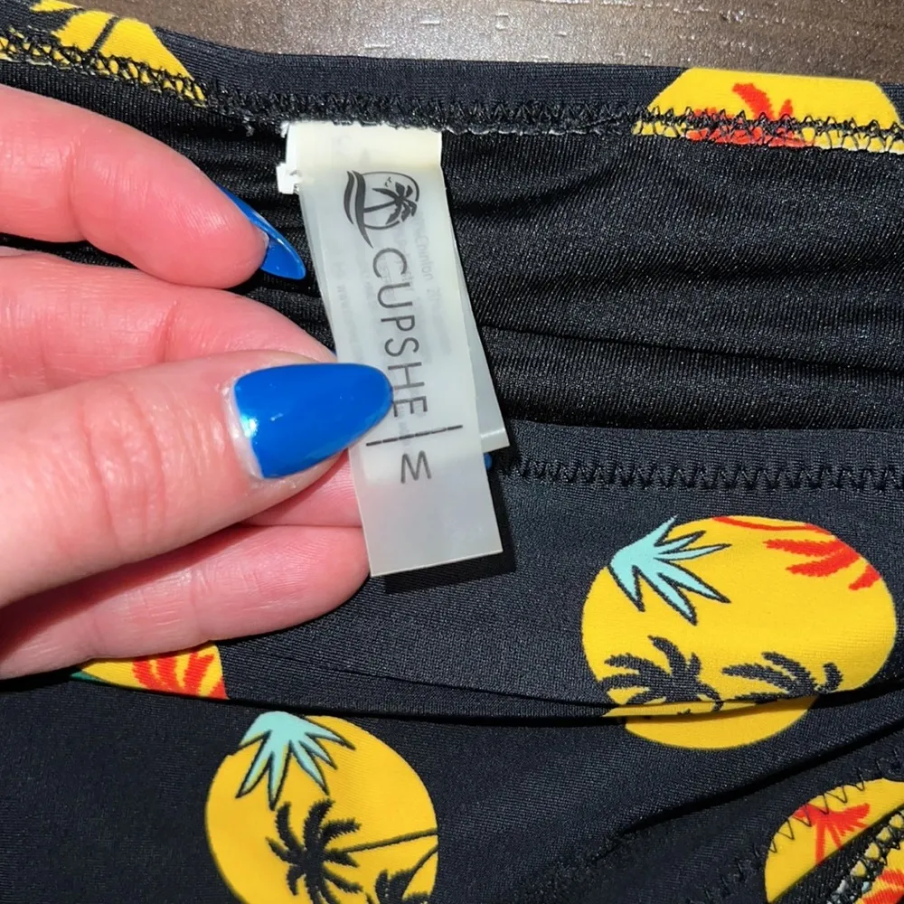 Cupshe NWOT Fun Coconut Tree Print Knotted Bikini - Image 7