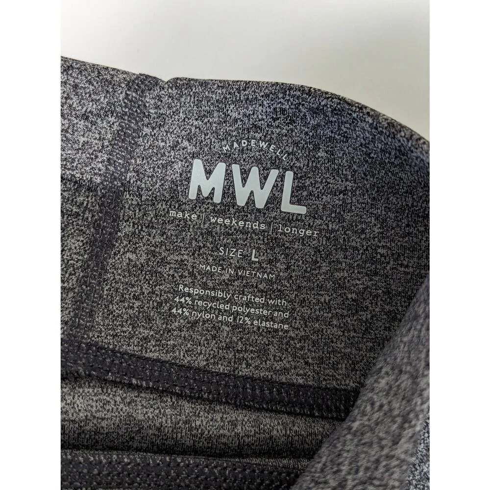Madewell MWL Form High Rise Leggings Heather Charcoal Gray Workout Activewear 25 - Image 4