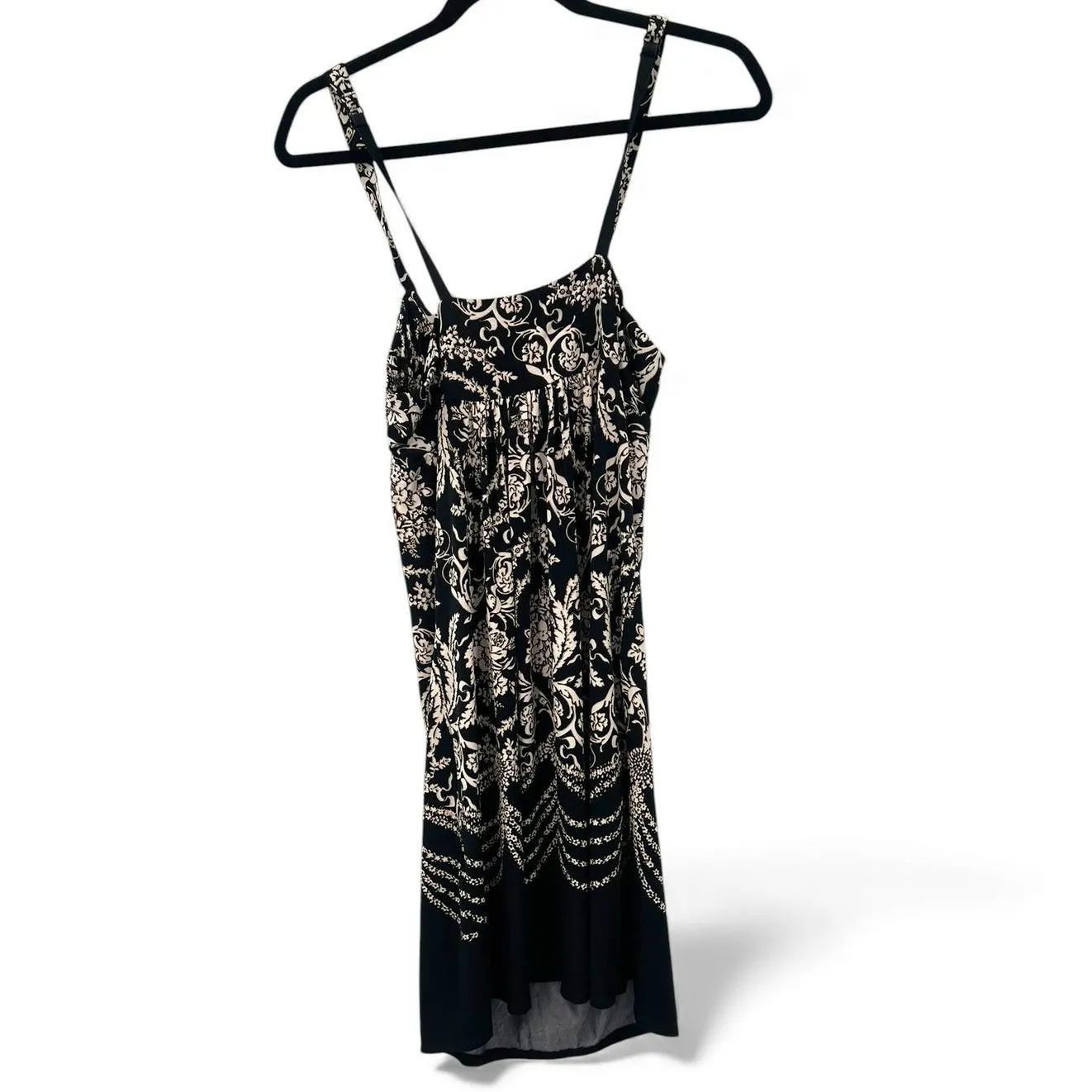 SOMA S Slip Nightgown Pajama Dress Chemise Womens Lace Sleepwear Black - Image 4