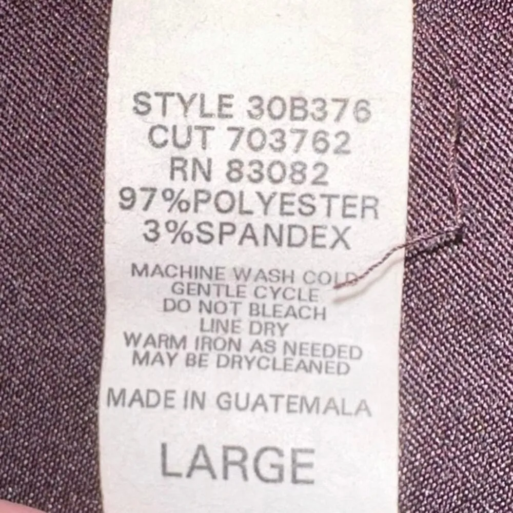 First Option Purple Full Zip Faux Suede Blazer Size L - Image 4