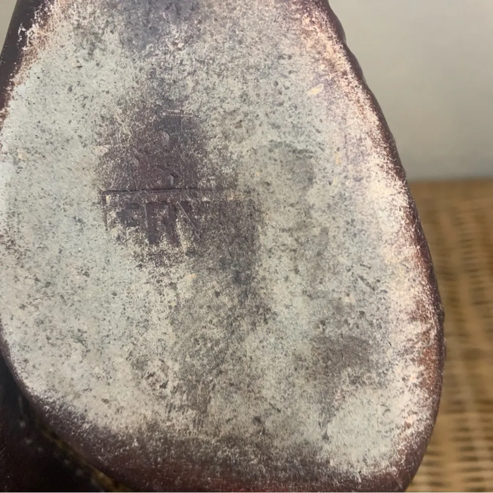 Frye Leather Studded Western Style Heeled Mule Size 7.5 - Image 10