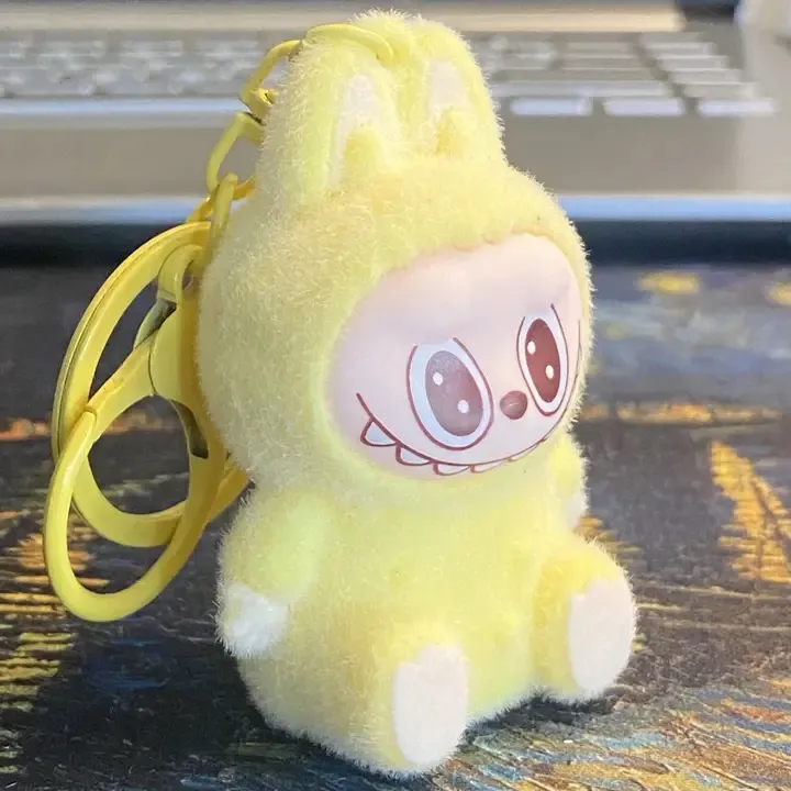 Labubu Keychain/Bag Charm Yellow - Image 2