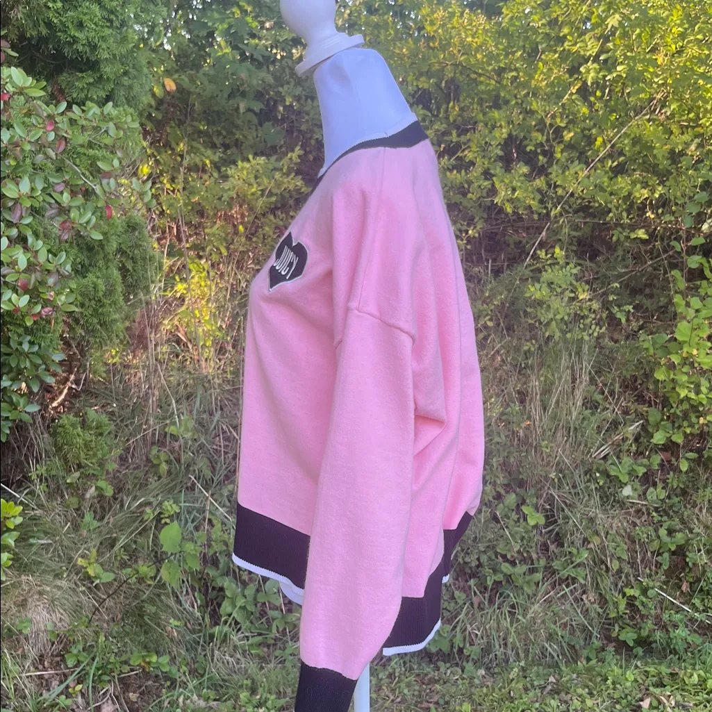 Juicy Couture Pink Pullover with Black Trim - Image 5