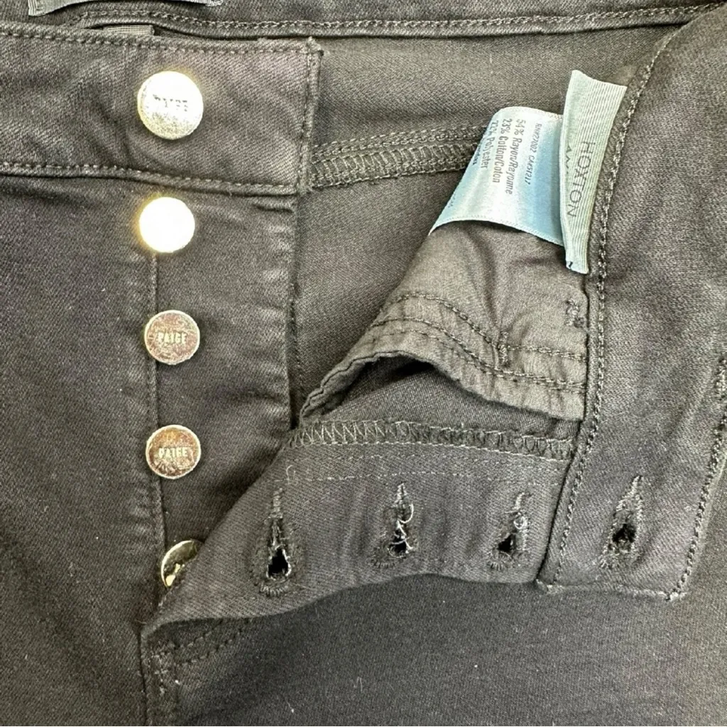 PAIGE Black Hoxton Ankle Jeans Size 27 - Image 8