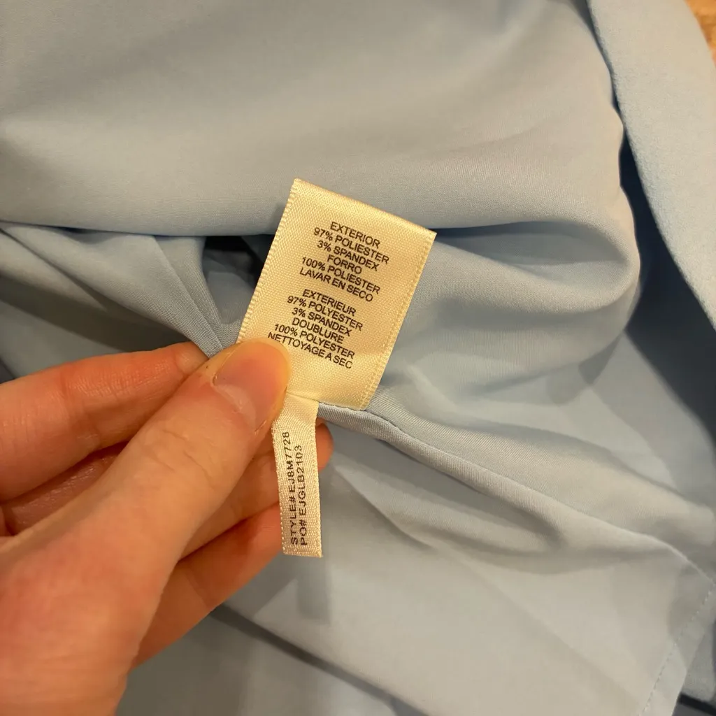 NWT Eliza J Bell Sleeve Fit & Flare A-Line Light Blue Dress Size 8 - Image 6