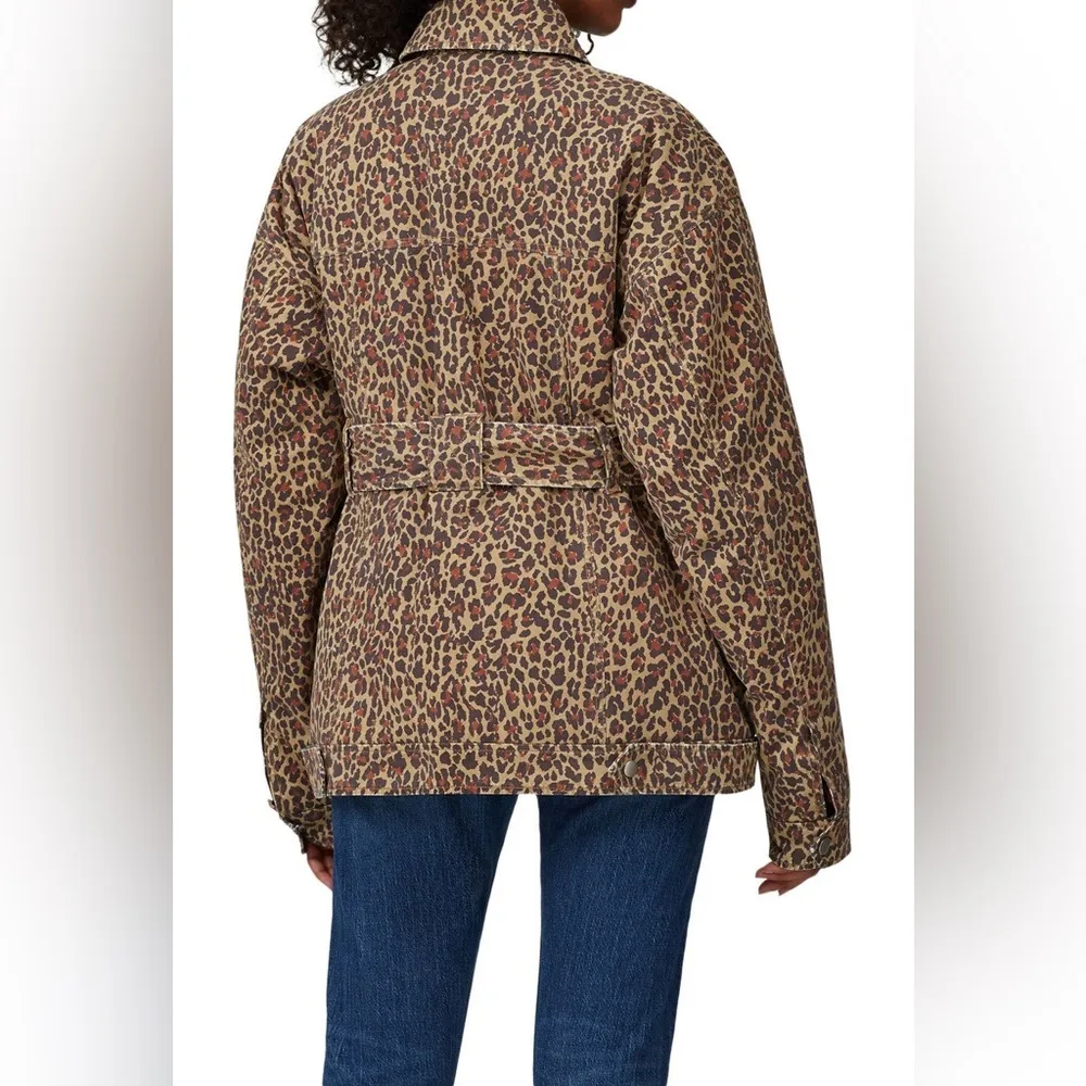 MARISSA WEBB Ellery Print Anorak Jacket size Small Brown - Image 2