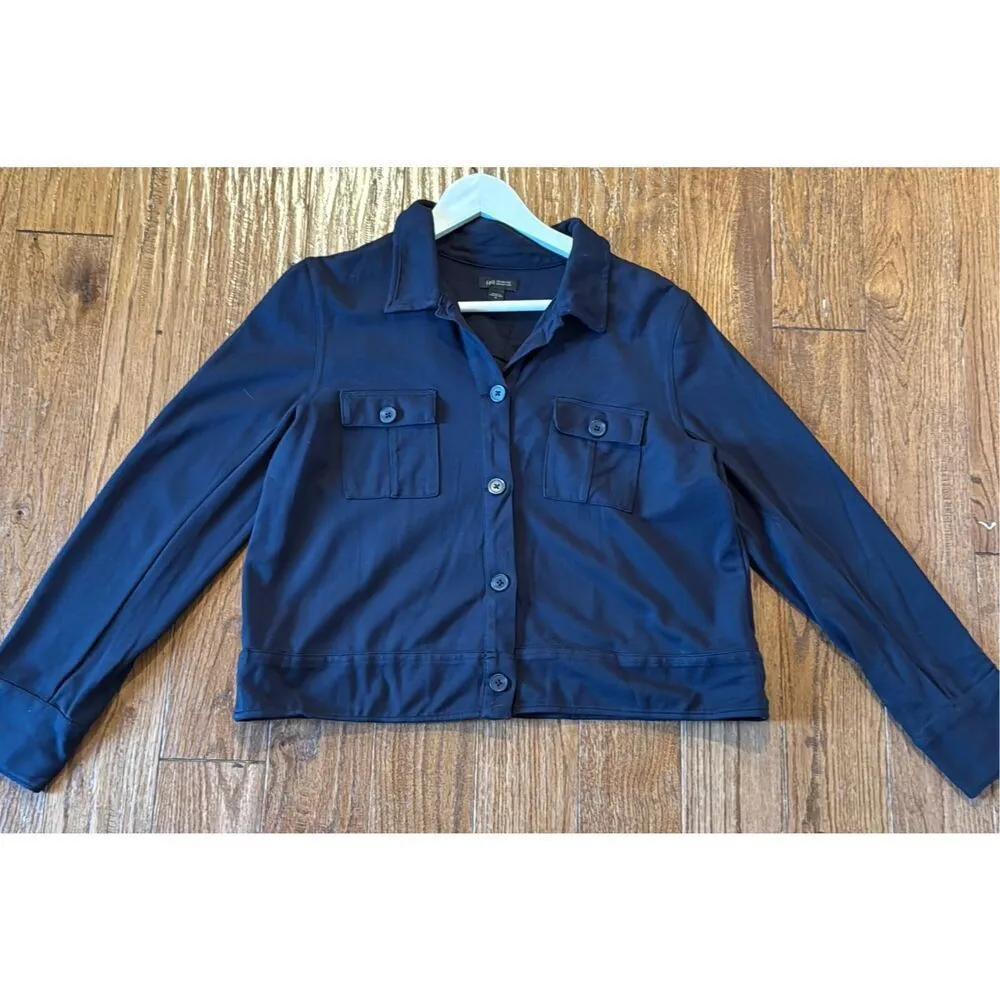 J. Jill wearever collection navy light knit jacket small Blue Size M - Image 9