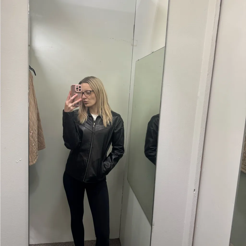 Women's Black Wilson’s Leather Jacket maxima - Image 2