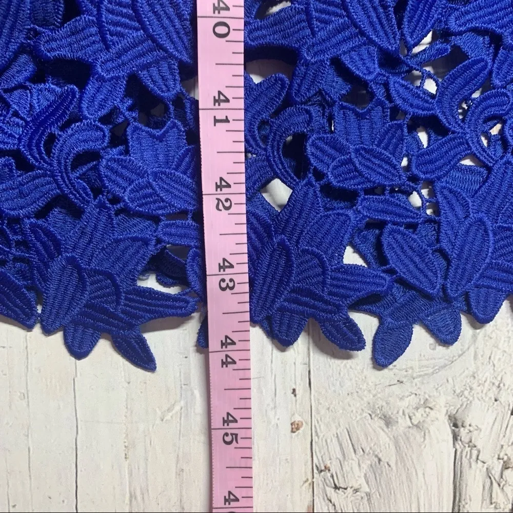 Self Portrait Cobalt Blue Azalea Dress Size 8 - Image 10