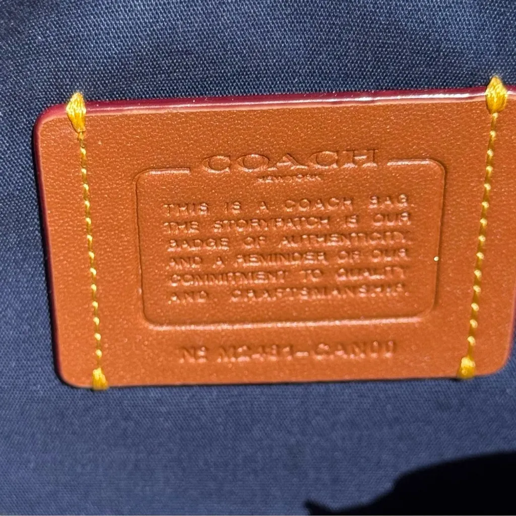 Coach Soft Tabby Shoulder Bag in Signature Denim with straps NEW with tags - Image 13