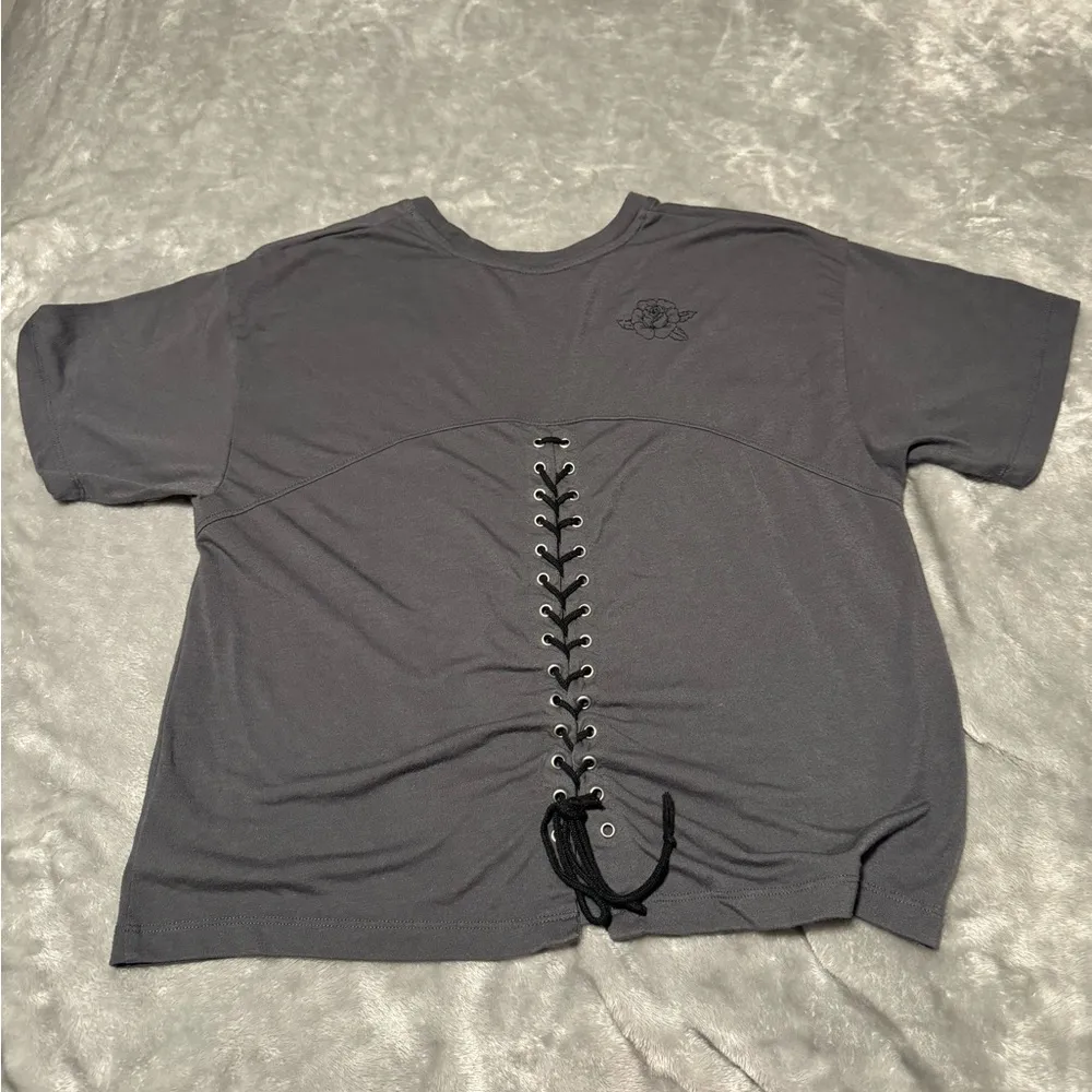 Disney Parks Rocking Rollercoaster Gray Tee with Logo - Image 2