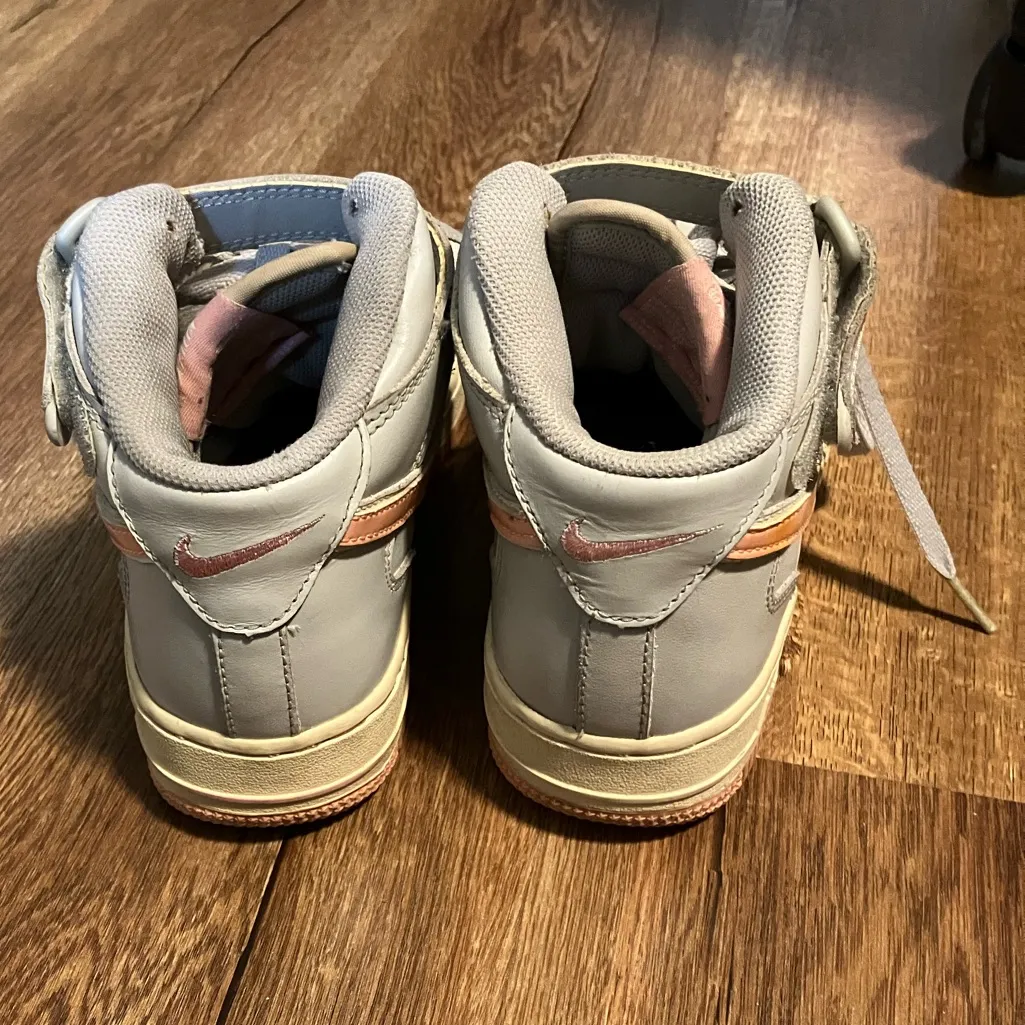 nike air force 1 mid pink and grey women’s Size 6 - Image 14