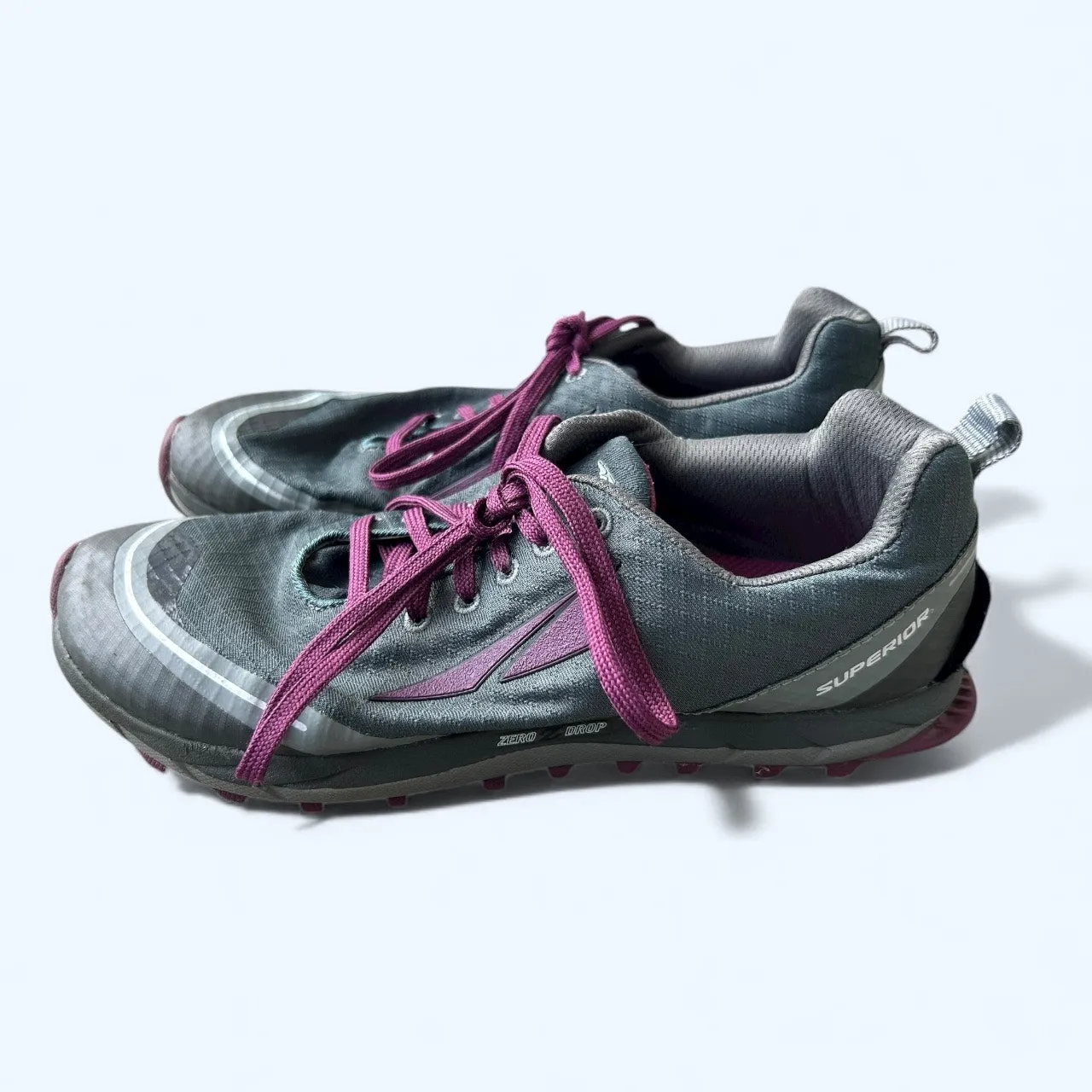 Altra Superior 2.0 Trail Running Shoes Sneakers Women's size 10 Gray Purple - Image 13
