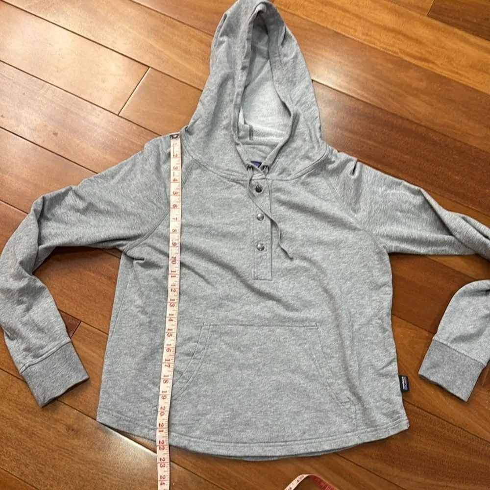 Patagonia Ahnya Organic Cotton  Women's Hooded Sweatshirt Grey Size S - Image 6