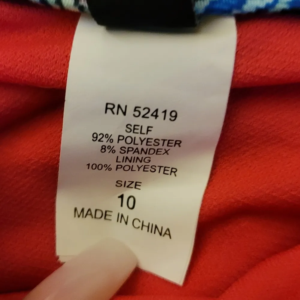 NWT! ABS Multicolor Tribal Print Bikini Bottoms 10 Pink - Image 4