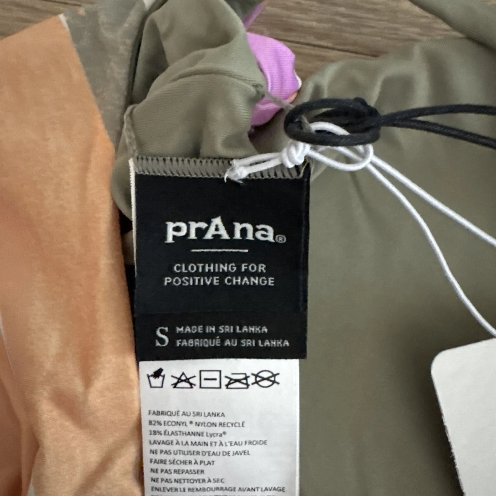 Prana‎ Willow Falls Reversible Top Waves Swim Vacation Poolside Orange Small - Image 9