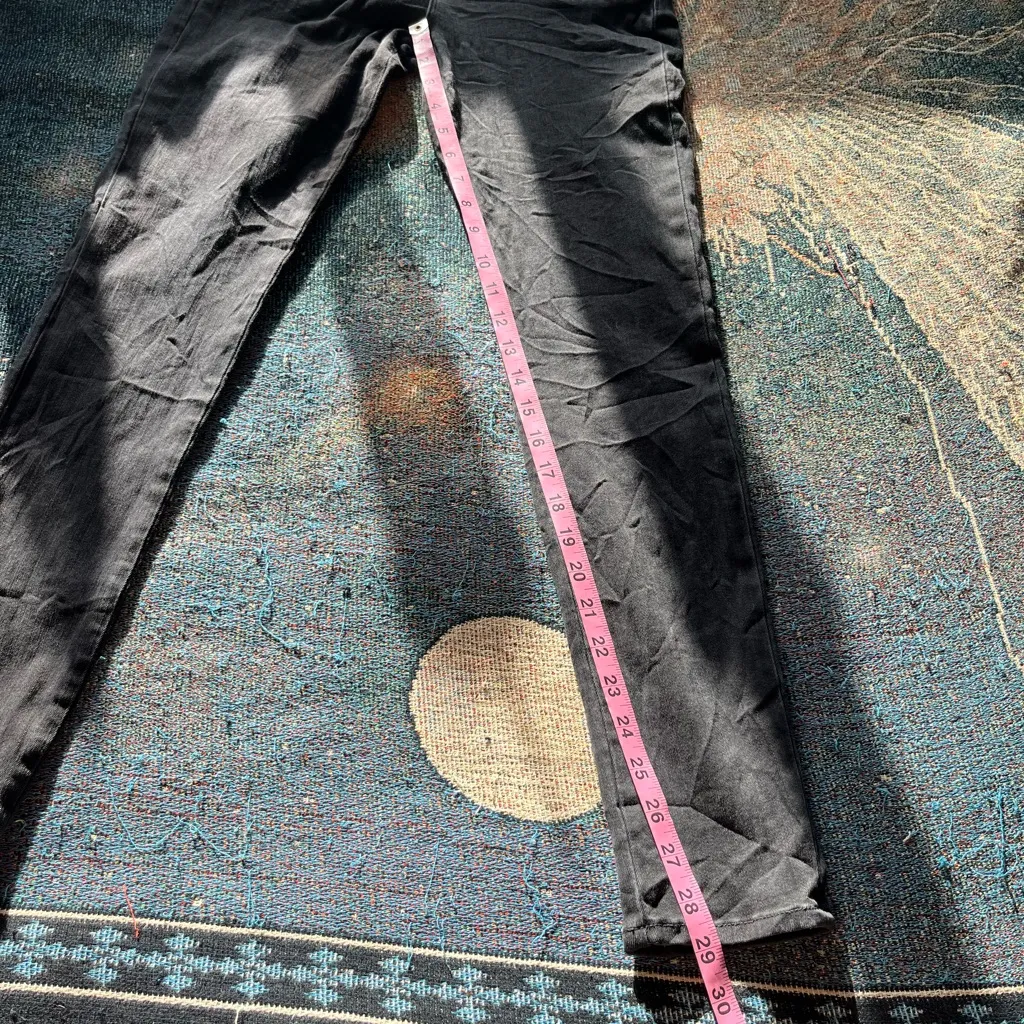 Hudson Roe Mid Rise Ankle Super Skinny Jeans Women’s 28 Dark Gray Stretch Denim - Image 11