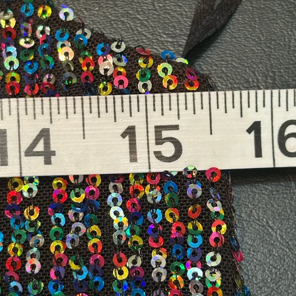 Altar'd State  Black Multicolor Sequin Camisole - Image 8