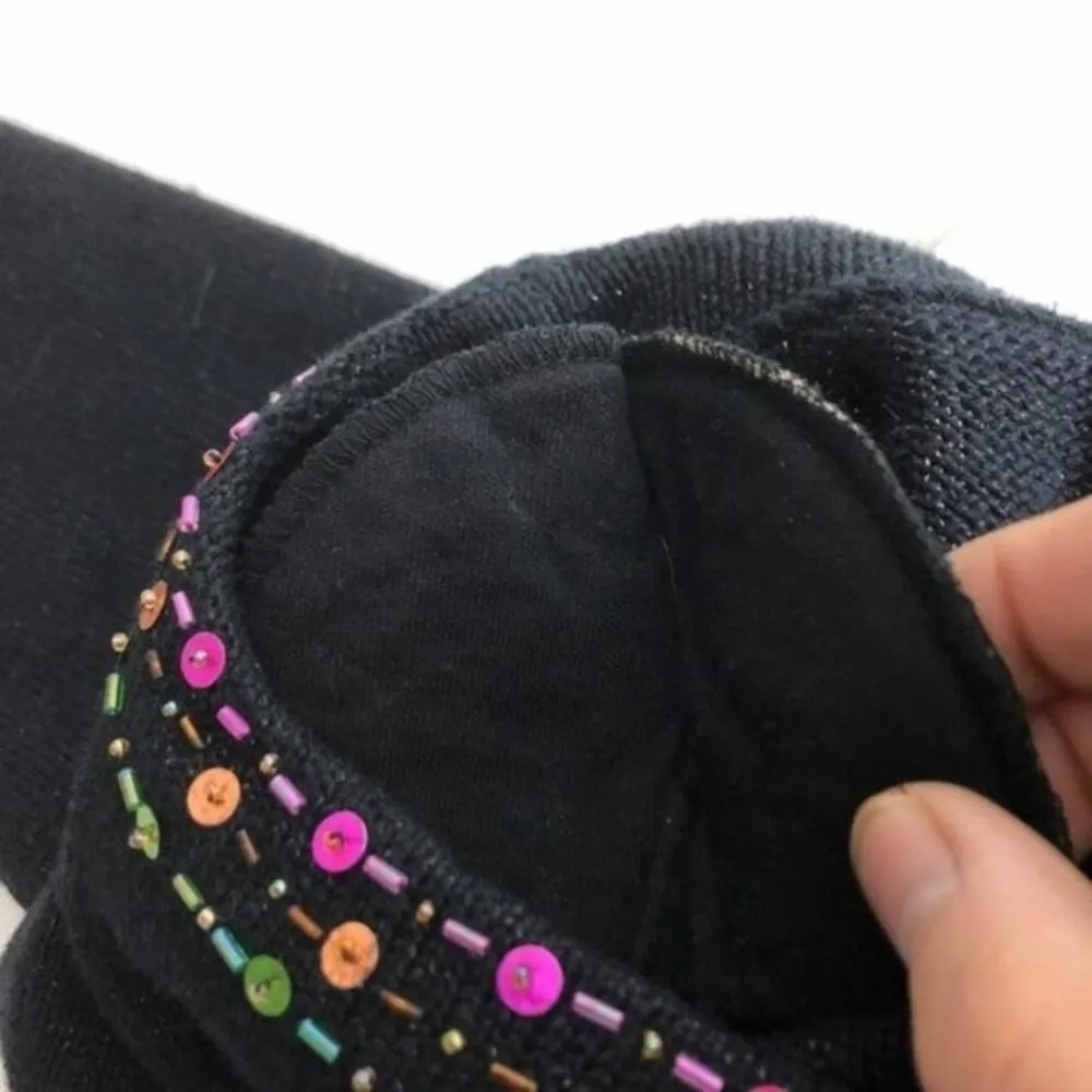 DESIGN OPTIONS Black Christmas Sweater Philip Jane Gordon NEW Size Medium XMAS - Image 12