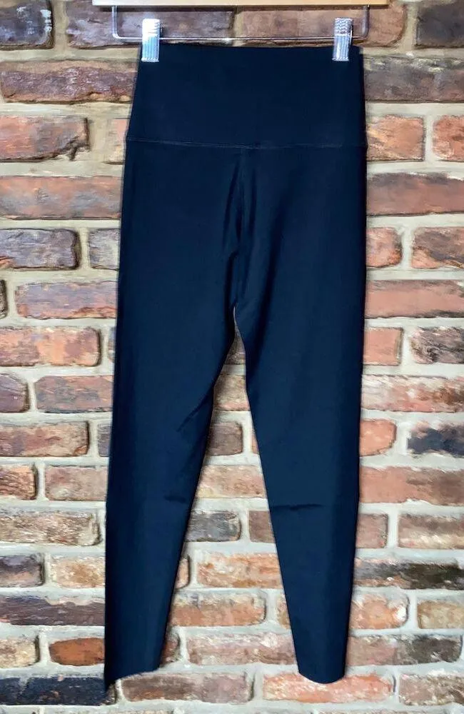 Aerie Black High Rise Smoothing Ankle Cropped Leggings Women's Size Small - Image 5