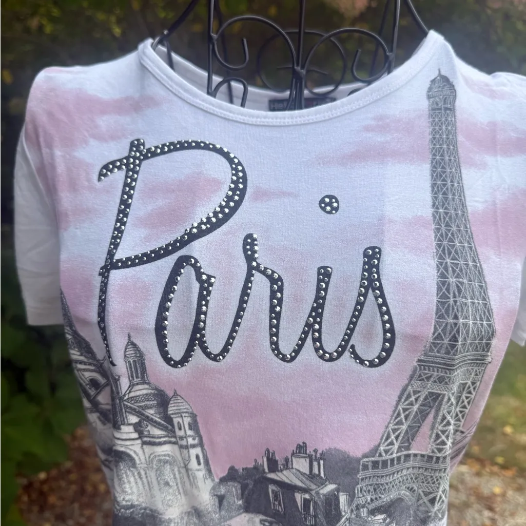 Paris short sleeve spandex T - Image 2