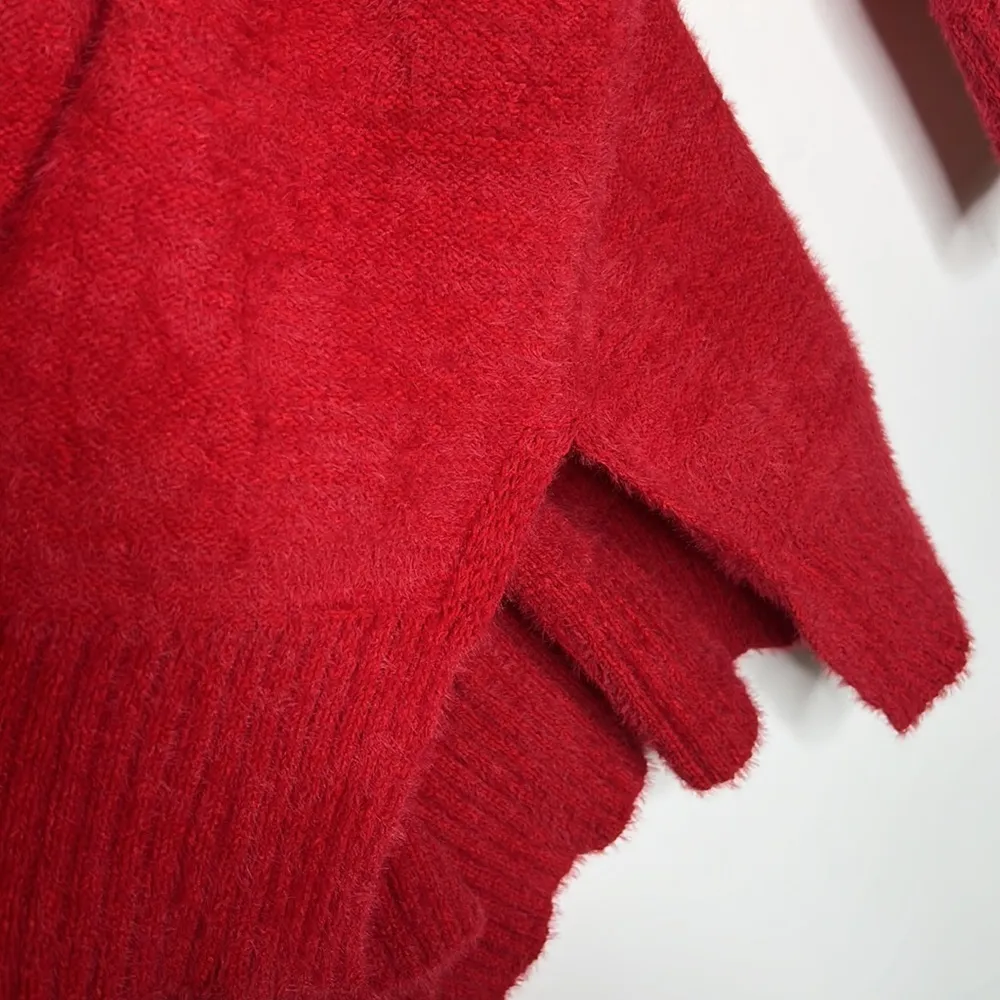 Maurice’s Red Cowl Neck Pullover Knit Sweater - Image 7