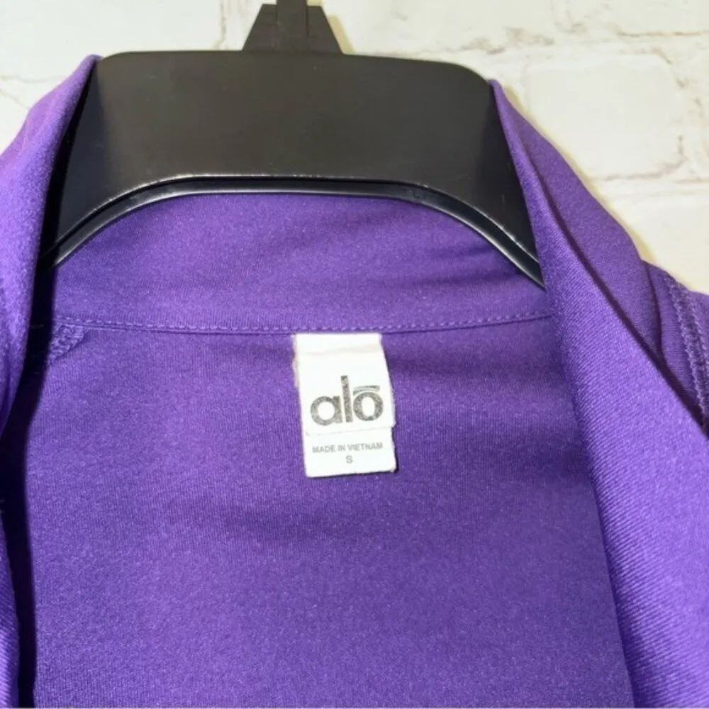 ALO yoga spirit purple 1/4 zip active pullover ladies team jacket Cougars Small - Image 7