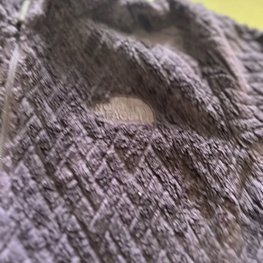 The North Face Women's Purple Fuzzy Faux Fur Full Zip size S - Image 2