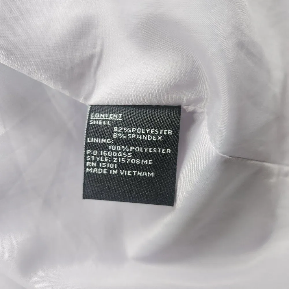 Jones New York  Lined Trench Rain Work Biz Spring Dress Coat Lavender Ladies M - Image 9