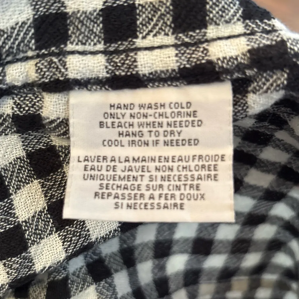 Denim & Supply Button Down Shirt Womens Medium Ralph Lauren Plaid RL Tomboy - Image 8