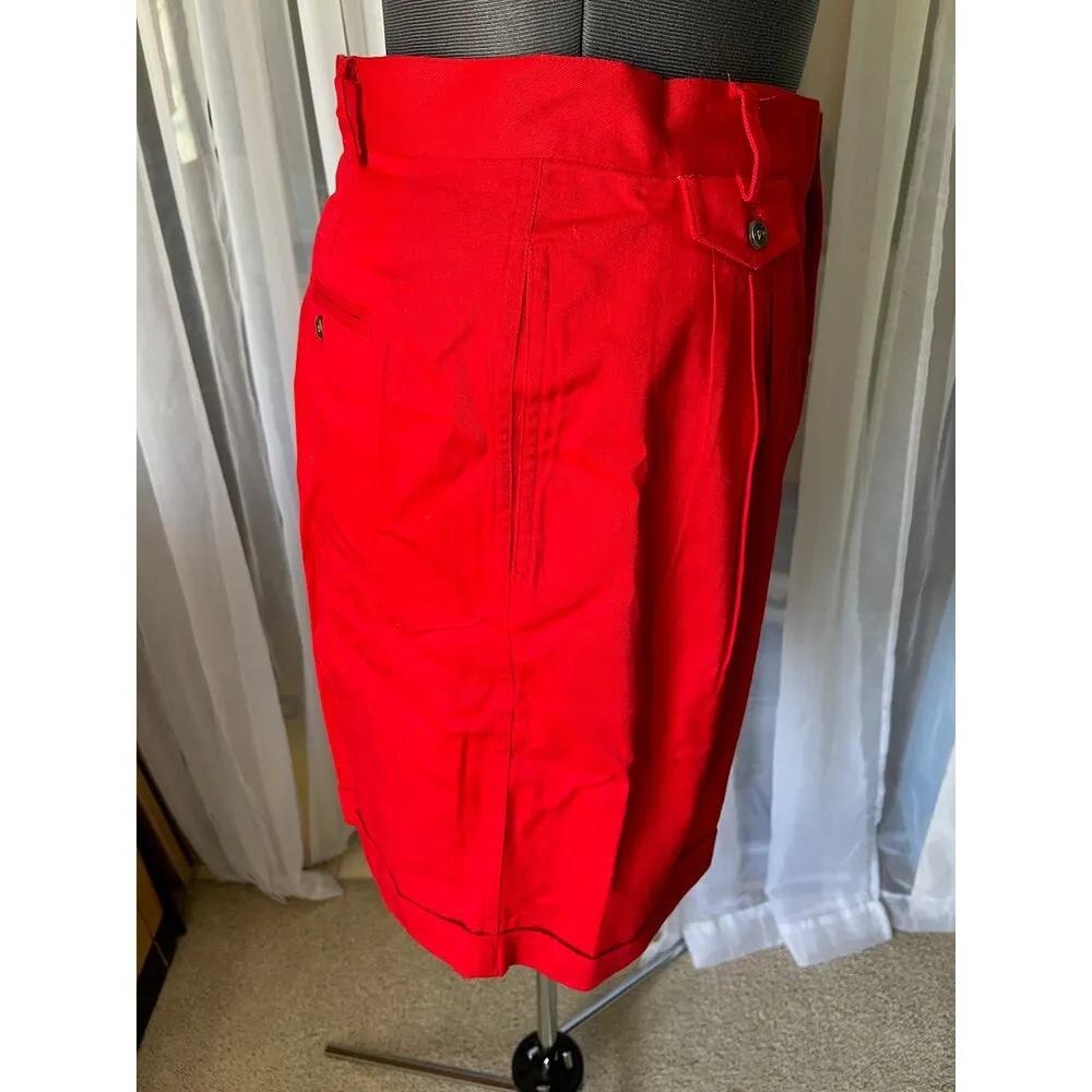 Rafaella high waisted shorts red NWT - Image 8
