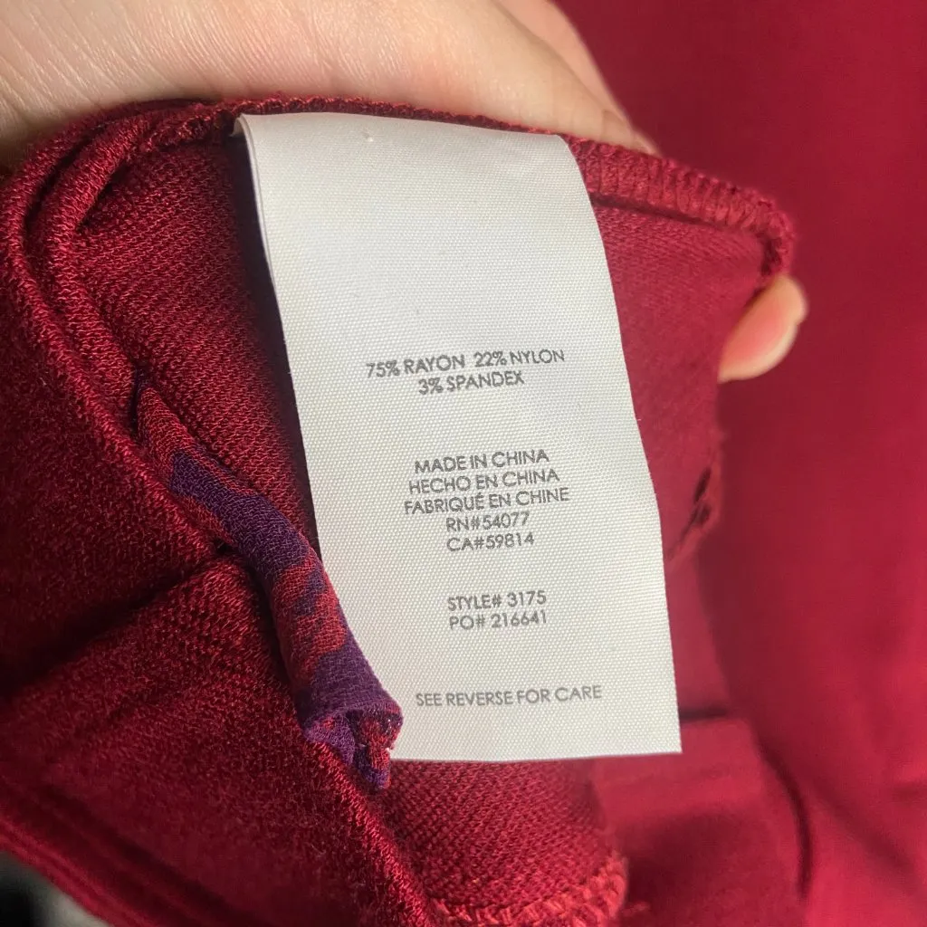 Cabi Size 10 Rhubard Outing Blazer Side Botton Wine Red Ponte Knit Office 3175 - Image 7